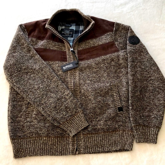 Buffalo David Bitton Other - Buffalo David Bitton Full Zip Up Sweater - New With Tags